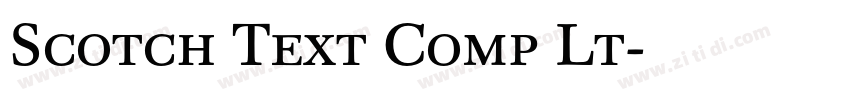 Scotch Text Comp Lt字体转换